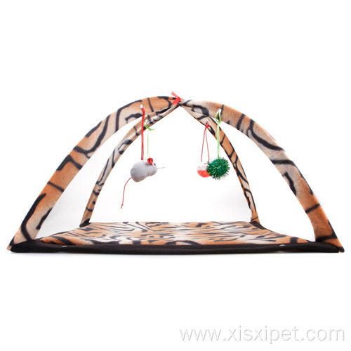 Velvet breathable variety of cartoon bell foldable tent